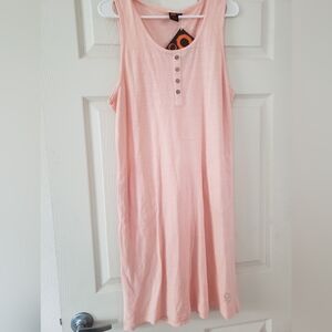 Ojai dress size L color peach hemp and cotton